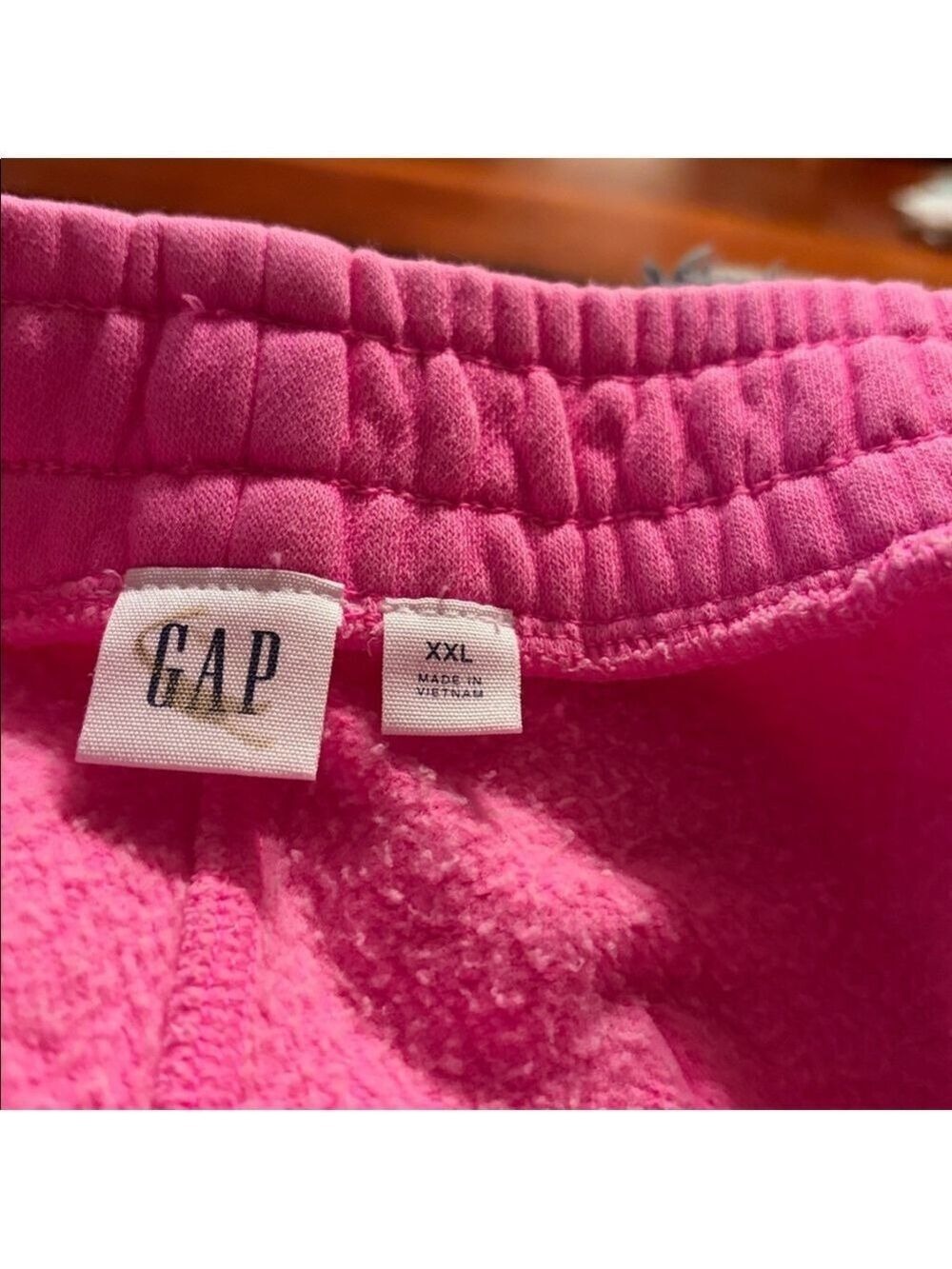 Gap Barbiecore Beachy Comfy Cozy Pink Pull-On Barrel Sweatpants NWOT XXL Casual - Picture 7 of 8